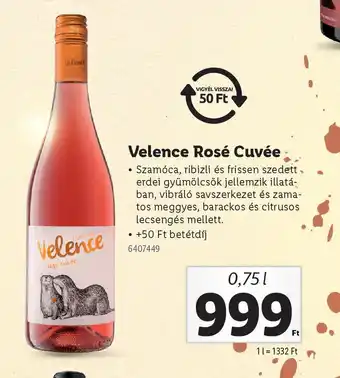 Lidl Velence Rosé Cuvée ajánlat