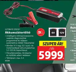 Lidl Ultimate Speed Akkumulátortöltő ajánlat