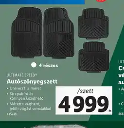 Lidl Ultimate Speed Autszönyeg szett ajánlat