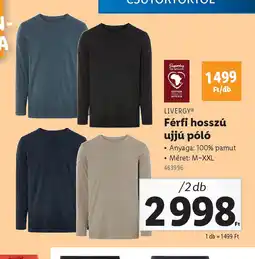 Lidl Levery Férfi Hosszú Ujjú Pl ajánlat