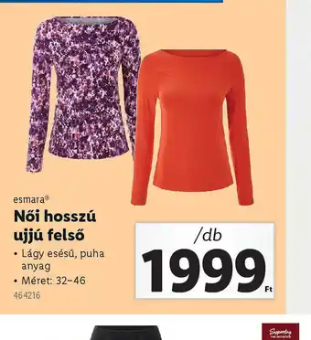 Lidl Esmara Női Hosszú Ujjú Felső ajánlat