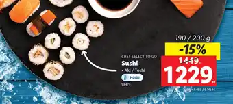 Lidl Chef Select To Go Sushi ajánlat