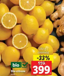 Lidl Bio citrom ajánlat