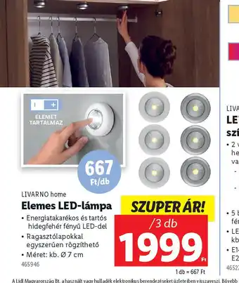 Lidl Elemes LED-lámpa ajánlat