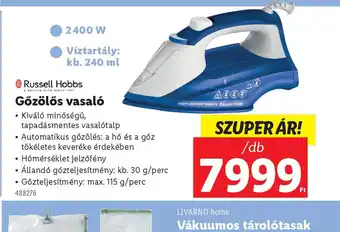 Lidl Russell Hobbs Gőzölős Vasal ajánlat