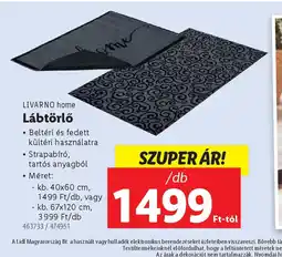 Lidl Livarno Home Lábtörlő ajánlat