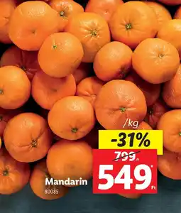 Lidl Mandarin ajánlat