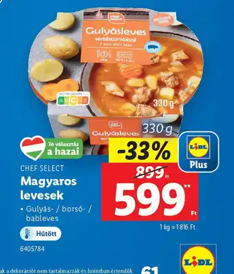 Lidl Chef Select Magyaros Levesek ajánlat