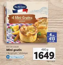 Lidl Duc de Coeur Mini Gratin ajánlat