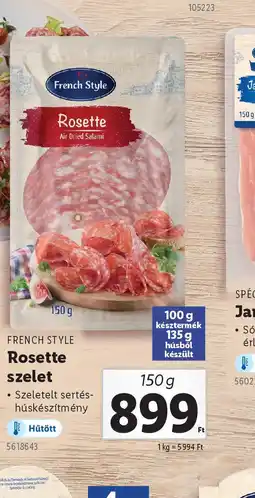 Lidl French Style Rosette szelet ajánlat