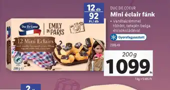 Lidl Duc de Coeur Mini éclair fánk ajánlat