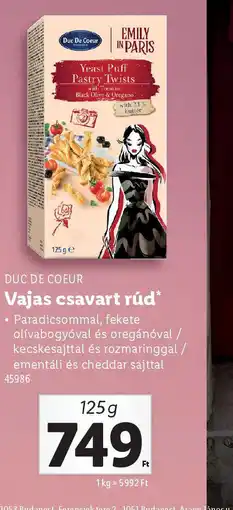 Lidl Vajas csavart rúd ajánlat