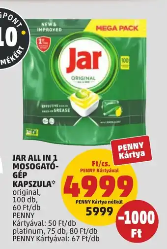 PENNY Jar All in 1 mosogató- gép ajánlat