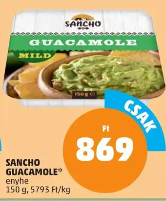 PENNY Sancho guacamole ajánlat