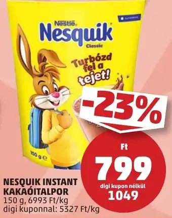 PENNY Nesquik instant kakaóitalpor ajánlat