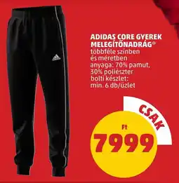 PENNY Adidas core gyerek melegítőnadrág ajánlat