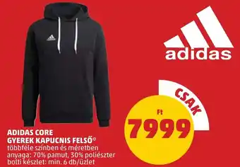 PENNY Adidas core gyerek kapucnis felső ajánlat