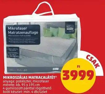 PENNY Mikroszálas matracalátét ajánlat