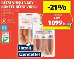 ALDI Bécsi virsli / koktél bécsi virsli ajánlat