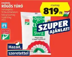 ALDI Kokárdás rögös túró ajánlat