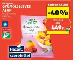 ALDI All Seasons gyümölcsleves alap ajánlat