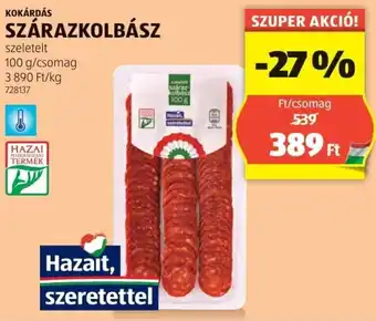 ALDI Kokárdás szárazkolbász ajánlat