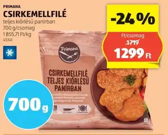 ALDI Primana Csirkemellfilé ajánlat