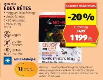 ALDI Enjoy Free édes rétes ajánlat