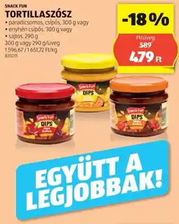 ALDI Snack Fun Tortillaszósz ajánlat