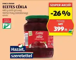 ALDI King's Crown Ecetes cékla ajánlat