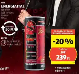 ALDI Hell Energiaital ajánlat