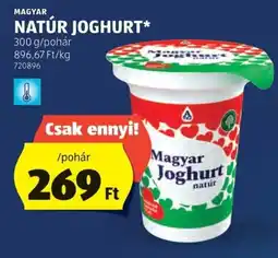 ALDI Magyar natúr Joghurt ajánlat