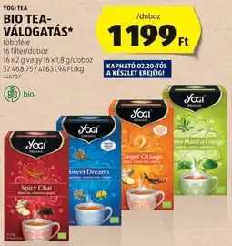 ALDI Yogi Tea Bio tea-válogatás ajánlat