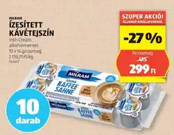 ALDI Milram ízesített kávétejszín ajánlat