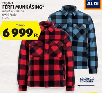 ALDI Topcraft férfi munkásing ajánlat