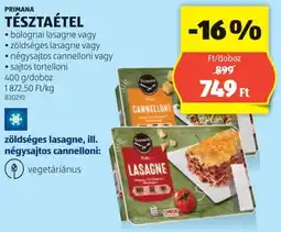 ALDI Primana tésztaétel ajánlat