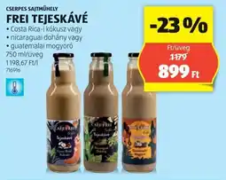 ALDI Cserpes Sajtműhely Frei tejeskávé ajánlat