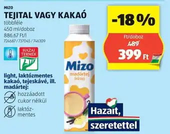 ALDI Mizo tejital / kakaó ajánlat