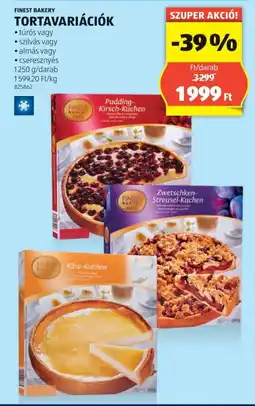 ALDI Finest Bakery tortavariációk ajánlat