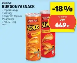 ALDI Snack Fun burgonyasnack ajánlat