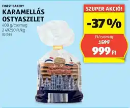 ALDI Finest Bakery Karamellás ostyaszelet ajánlat