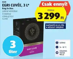 ALDI Eger Egri cuvée ajánlat