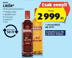 ALDI Royal Likőr ajánlat