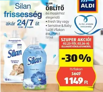 ALDI Silan öblítő ajánlat