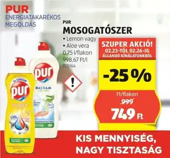 ALDI Pur mosogatószer ajánlat