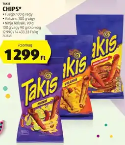 ALDI Takis Chips ajánlat