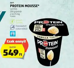 ALDI Zott Protein mousse ajánlat