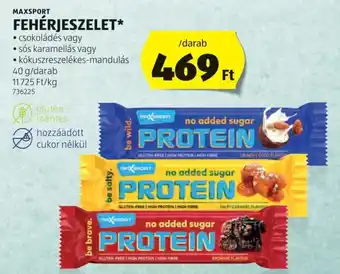 ALDI Maxsport fehérjeszelet ajánlat