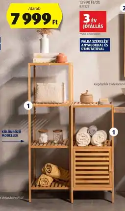 ALDI Home Creation bambusz tükrös fürdőszobaszekrény ajánlat