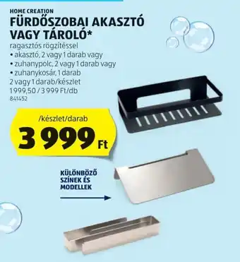 ALDI Home Creation Fürdőszobai akasztó / tároló ajánlat